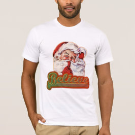 Camiseta Whimsical Papai Noel Acredita