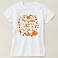 Whimsical Pumpkin Spice Human Rights Graphic