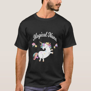 Camiseta Whimsical Unicorn Nana Magical Nana