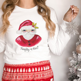 Camiseta Whimsical Watercolor Papais noeis Um Bom Natal