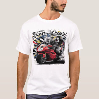 Camiseta Whimsical Yeti Bigfoot Cruzando Através De Selvage