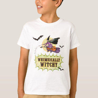 Camiseta Whimsically Witchy Kids White T-Shirt
