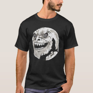 Camiseta Whimsigoth Halloween Gato Crânio de Lua Cheia Góti