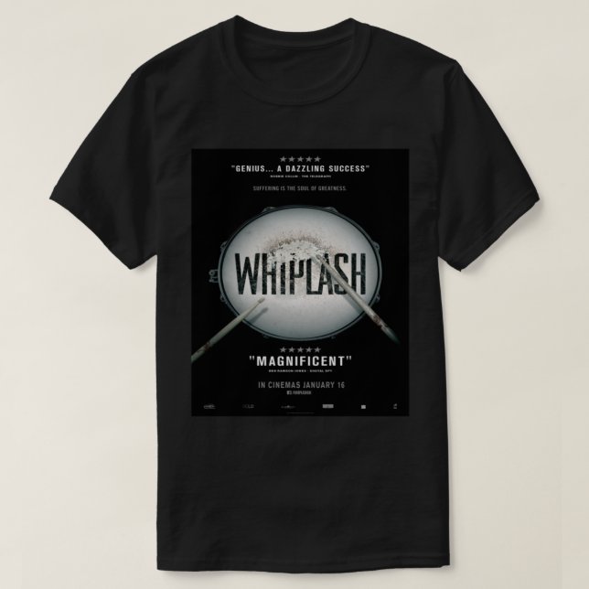 Camiseta Whiplash (2014) (Frente do Design)