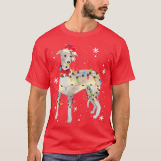 Camiseta Whippet Dog Christmas Light Xmas Mom Dad Gifts fri