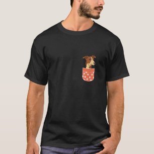 Camiseta Whippet Pocket Whippet Owca Mamãe Whippet D