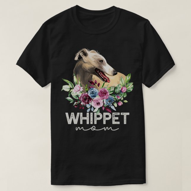 Camiseta Whippet presentes Cachorro Mãe (Frente do Design)