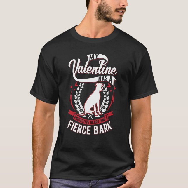 Camiseta Whippet Valentine's Day English Whippet  1 (Frente)