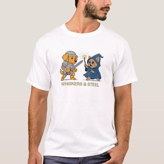 Camiseta Whiskers & Steel (Frente)