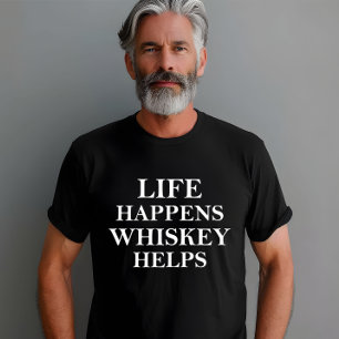 Camiseta Whiskey ajuda a falar álcool engraçado