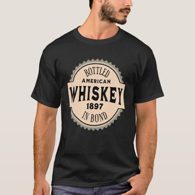 Camiseta Whiskey Americano Botado Em Bond (Frente)