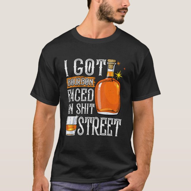 Camiseta Whiskey and Bourbon Funny Drinking Party New Orlea (Frente)