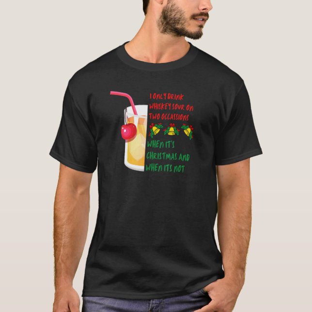 Camiseta Whiskey Beber Coquetel Para Homens (Frente)