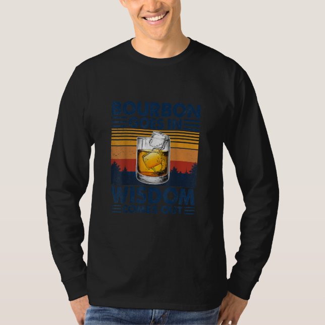 Camiseta Whiskey Bourbon entra na sabedoria sai (Frente)