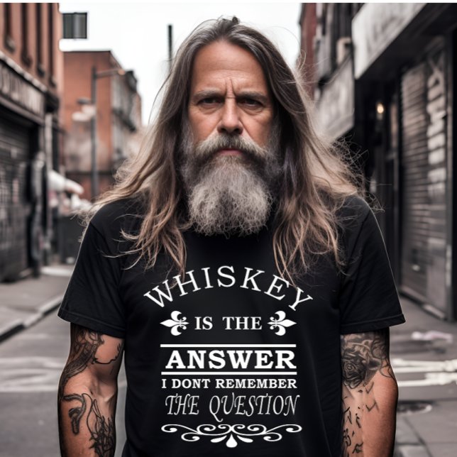 Camiseta Whiskey cita bebendos engraçados dizendo (Criador carregado)