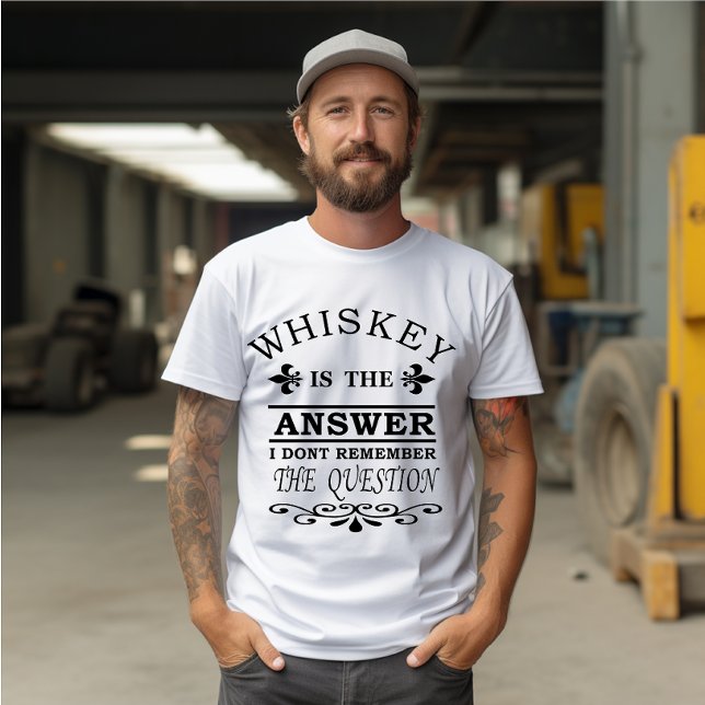 Camiseta Whiskey cita bebendos engraçados dizendo (Criador carregado)