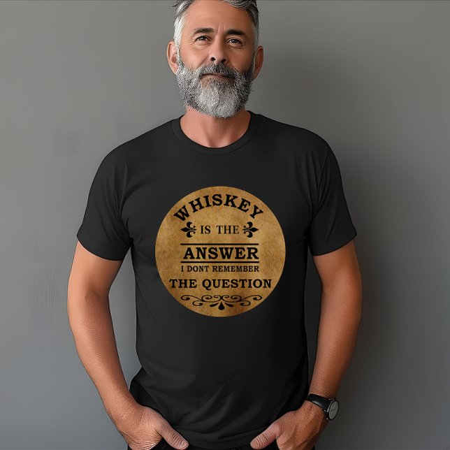 Camiseta Whiskey cita bebendos engraçados dizendo (Criador carregado)