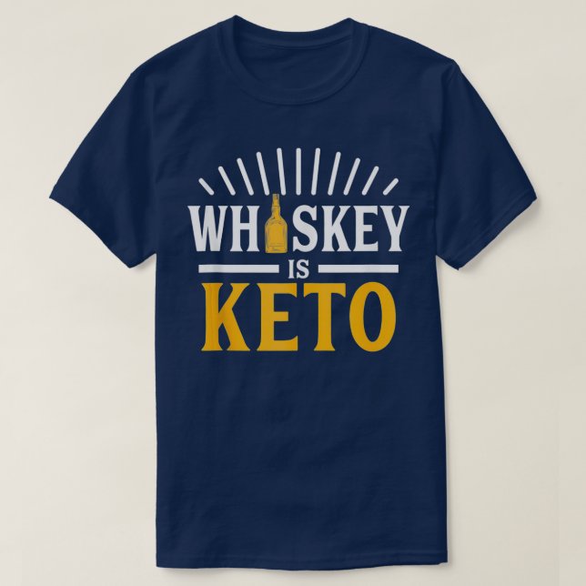 Camiseta Whiskey é Keto (Frente do Design)