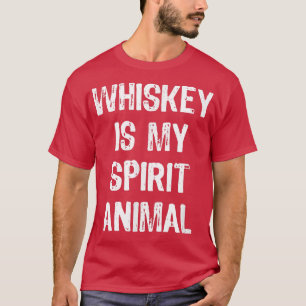 Camiseta Whiskey É Meu Espírito, Bebendo Engraçado.