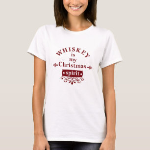 Camiseta Whiskey é o meu espírito de natal