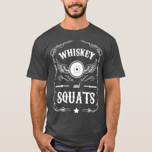 Camiseta Whiskey e Squats - Motivação "Levantamento de Peso