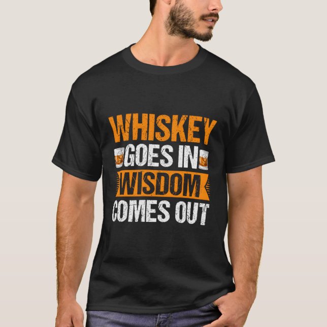 Camiseta Whiskey entra na sabedoria aparece como Bender (Frente)