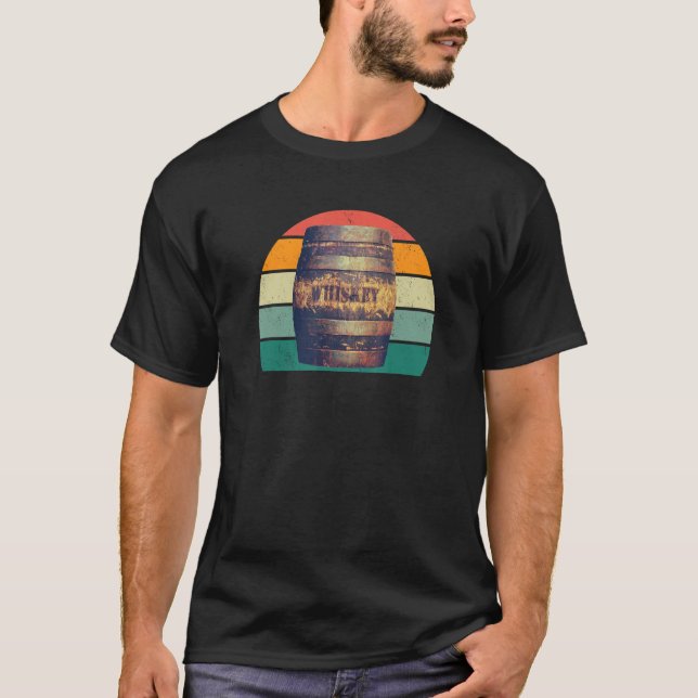 Camiseta whiskey glass scotland barrel keg barrels alcohol  (Frente)