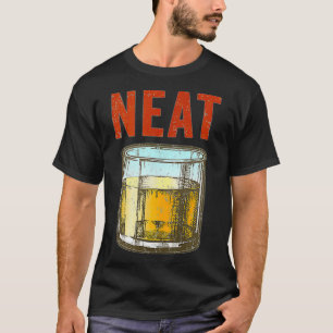 Camiseta Whiskey Neat Old Fashiked Scotch And Bourbon Drin