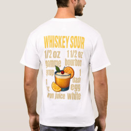 Camiseta Whiskey Sour T-Shirt – Classic Bourbon Cocktail