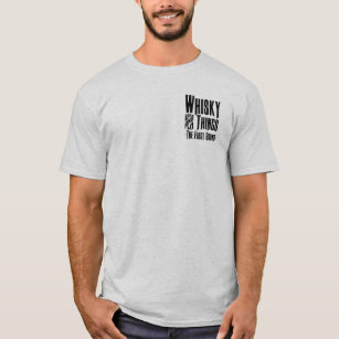 Camiseta Whisky and Things - A primeira Cinza redonda de ca