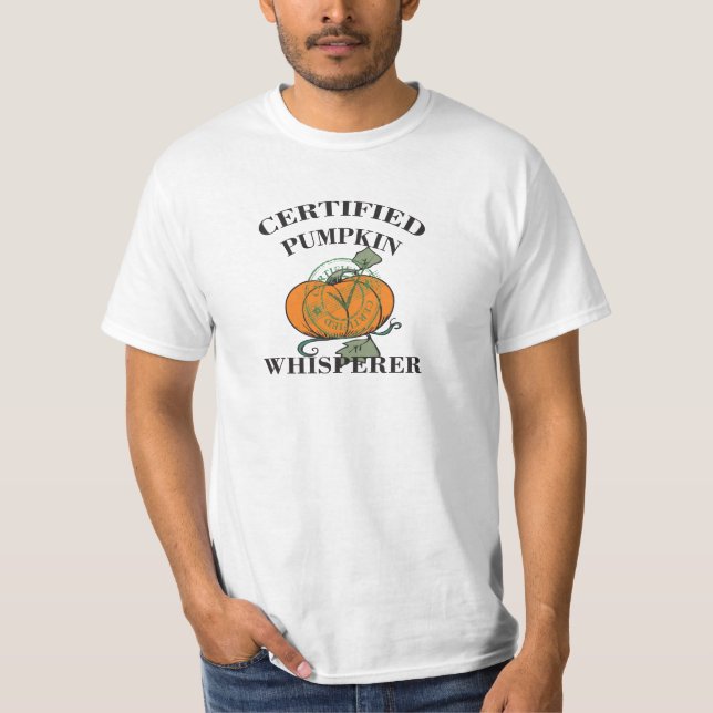 Camiseta Whisperer certificado da abóbora - abóbora gigante (Frente)