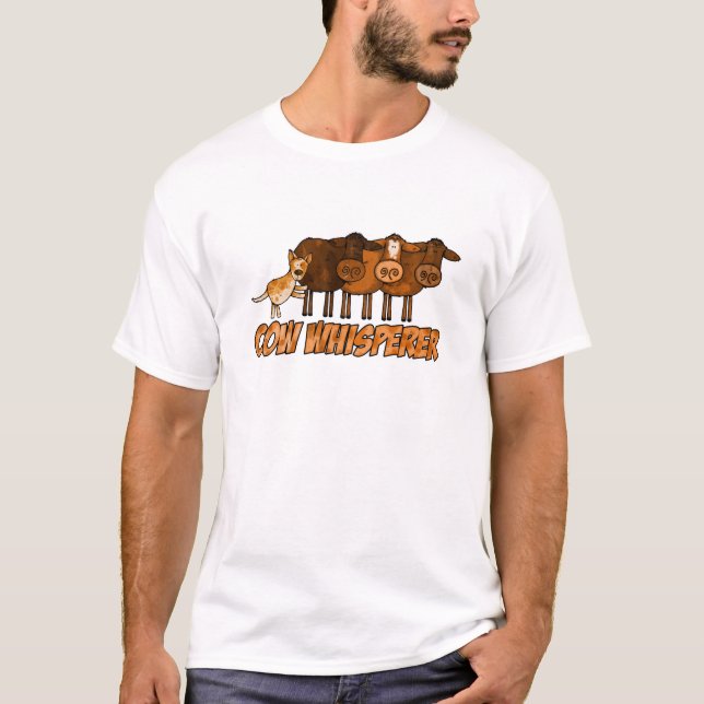 Camiseta whisperer da vaca (Frente)