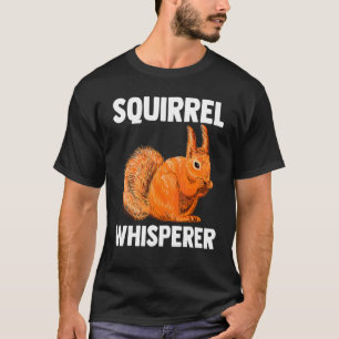 Camiseta Whisperer de Esquilo Animal da Floresta Animal Rod