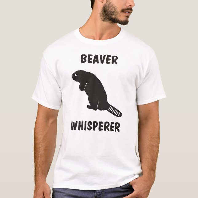 Camiseta whisperer do castor (Frente)