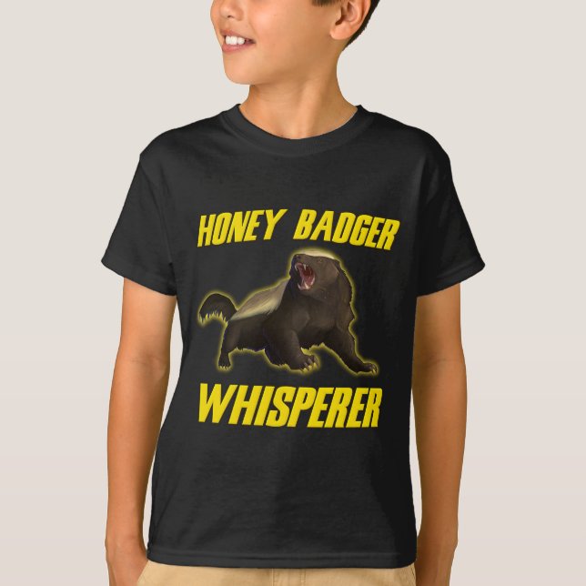 Camiseta Whisperer do texugo de mel (Frente)