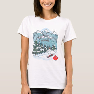 Camiseta Whistler BC Canadá Montanha de Neve Fofa