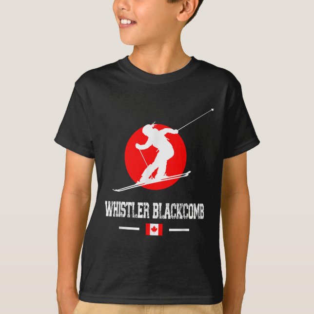 Camiseta Whistler Blackcomb Canada Ski Resort Rocky Mountai (Frente)