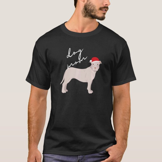Camiseta White American Pit Bull Terrier Dog Natal (Frente)