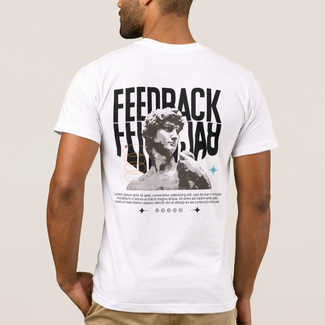 Camiseta White and Black Minimalist  (Verso)