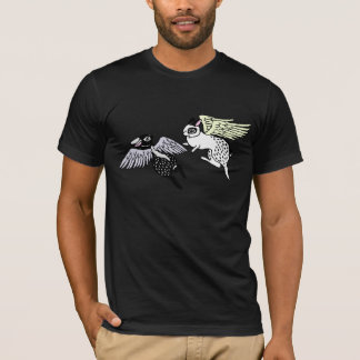 Camiseta White Angel Rabbit and Black Angel Rabbit.