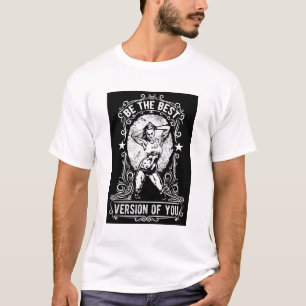 Camiseta White Be the Best Version of You Bodybuilder Tee
