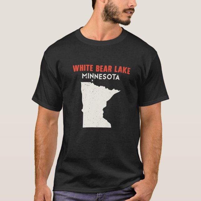 Camiseta White Bear Lake Minnesota State America Viagem (Frente)