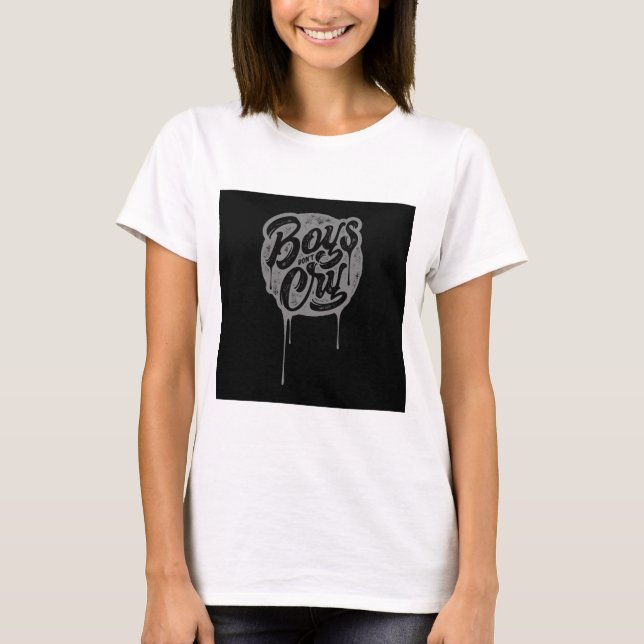Camiseta White Boys Cry Drip Graphic Statement (Frente)