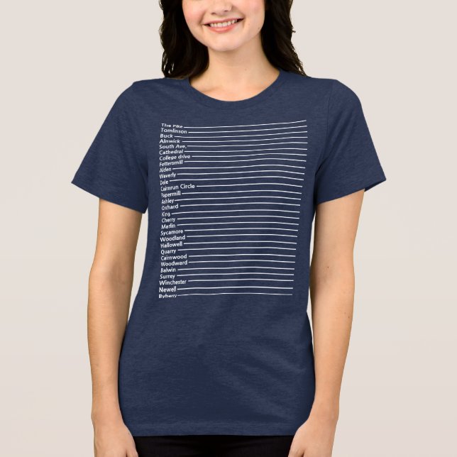 Camiseta White Bryn Athyn Roads (Frente)