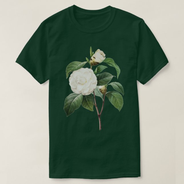 Camiseta White Camellia (Frente do Design)