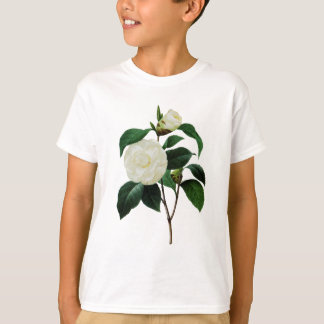 Camiseta White Camellias por Pierre-Joseph Redoute