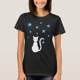 Camiseta White Cat Stars