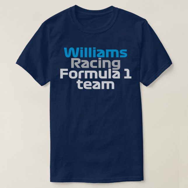 Camiseta White do suporte a Williams Racing 2021 (Frente do Design)