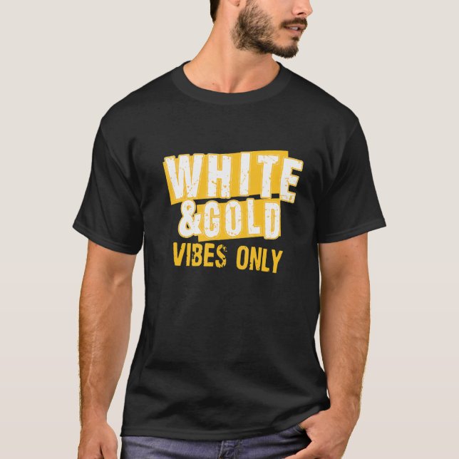 Camiseta White Dourado Game Day Group For Segundo grau Foot (Frente)