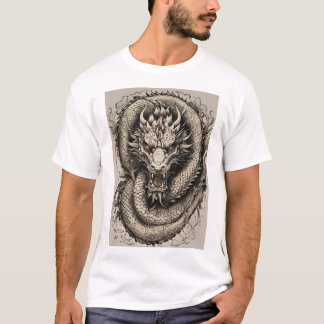 Camiseta "White Dragon Elegance Tee"
